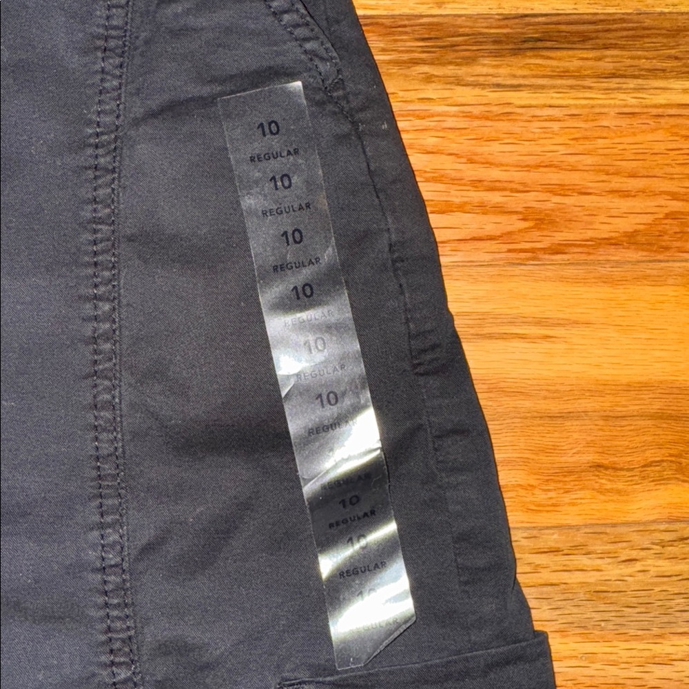 American Eagle Outfitters NWT Black Barrel Pants mid rise  size 10 - Picture 6 of 9
